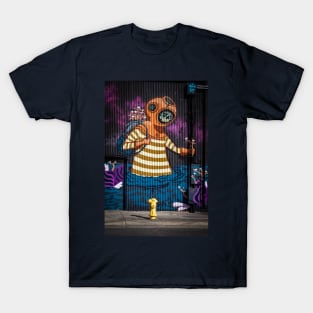 Graffiti Space Scuba Man T-Shirt